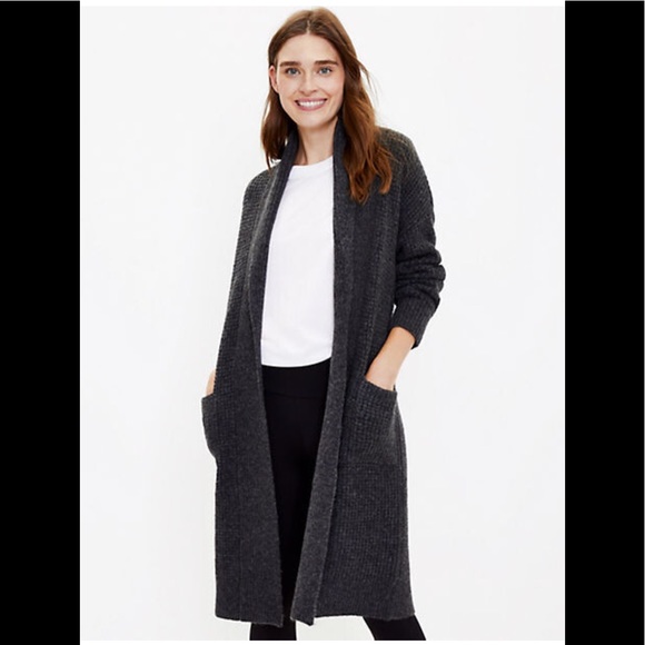 NWT Lou & Grey Wafflestitch Coatigan, size Small 🖤 - Picture 15 of 15